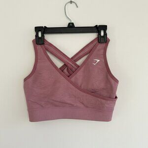 Gymshark Camo Seamless Sports Bra | Cross Back Strappy Detail - Small